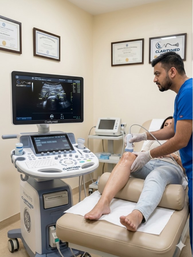 Knee Ultrasound Safe Imaging for Knee Pain & Joint Problems